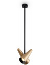 Lampa sufitowa z reflektorkami Giro II 21cm mosiężna Maytoni