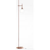 Erich opal / brass glass sphere floor lamp Maytoni