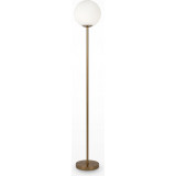 Ring 155 cm white-brass glass sphere floor lamp Maytoni