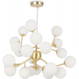 Lampa wisząca szklane kule Dallas XXIV biały / złoty Maytoni