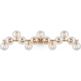 Dallas 13 amber / gold glass spheres wall lamp Maytoni