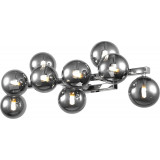 Dallas 9 smoked glass spheres wall lamp / chrome Maytoni