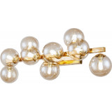 Dallas 9 amber / gold glass spheres wall lamp Maytoni