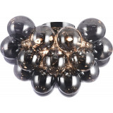 Balbo 50 cm galvanised glass / nickel modern ceiling lamp Maytoni