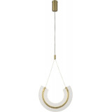 Maya 32 cm transparent/gold decorative glass pendant lamp Maytoni