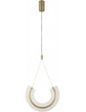 Maya 32 cm transparent/gold decorative glass pendant lamp Maytoni