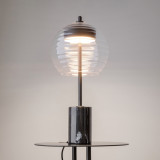 Lampa stołowa szklana modern Mystic przeźroczysty / czarny Maytoni