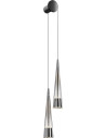 Lampa wisząca szklana nowoczesna Sintesi II 48,9cm przeźroczysty / chrom Maytoni