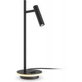 Lampa biurkowa minimalistyczna Estudo LED czarna Maytoni