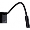Rider Led black wall lamp with switch MaxLight