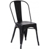 Designerskie Krzesło metalowe Paris Antique Czarne D2.Design do jadalni, salonu i kuchni.