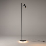 Lampa podłogowa minimalistyczna Estudo LED czarna Maytoni