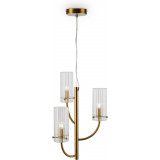 Lampa wisząca szklana hampton Arco III 35cm przeźroczysty / mosiądz Maytoni