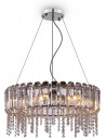 Lampa wisząca okrągła kryształowa Hail 60,5cm chrom / przeźroczysty Maytoni