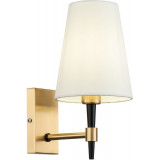 Hampton Zaragoza white/brass wall lamp with shade Maytoni