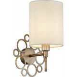 Hampton Anna 62 cm beige/gold wall lamp with shade Maytoni