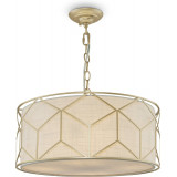 Messina 45 cm beige/gold pendant lamp with decorative shade Maytoni