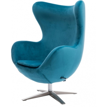 Jajo Velvet blue swivel armchair D2.Design