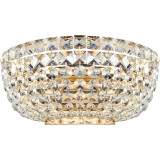 Basfor transparent/gold crystal wall lamp Maytoni