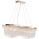 Toils 93.3 cm transparent/gold glamour crystal pendant lamp Maytoni