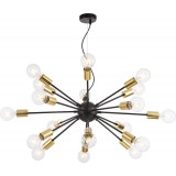 Lampa wisząca loft "żarówki" Jackson XVIII 98cm czarno-złota Maytoni