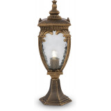Słupek ogrodowy latarnia retro Fleur 48,5cm przecierany czarno-złoty Maytoni