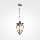 Lampa ogrodowa wisząca retro Fleur 15cm przecierany czarno-złoty Maytoni