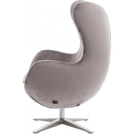 Jajo Velvet silver swivel armchair D2.Design