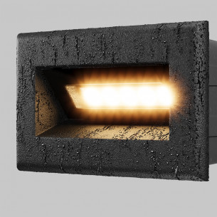 Oświetlenie schodów - lampa zewnętrzna Bosca LED 3000K 8,4cm czarna Maytoni 2