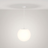 Lampa ogrodowa wisząca kula Erda 30cm biała Maytoni Lampa ogrodowa wisząca kula Erda 30cm biała Maytoni