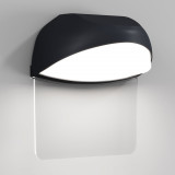 Kinkiet zewnętrzny z miejscem na numer domu Gloss LED 3000K grafitowy Maytoni