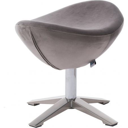 Jajo Velvet silver velvet footstool D2.Design