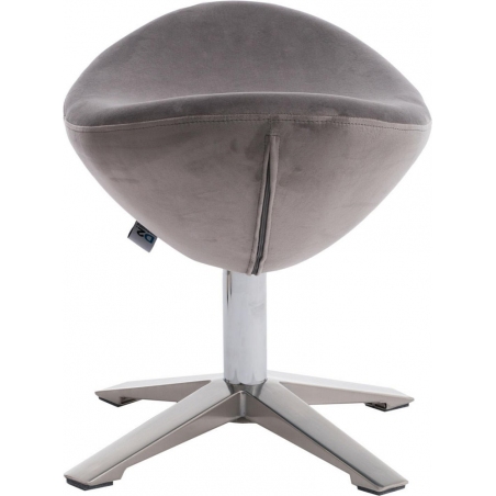 Jajo Velvet silver velvet footstool D2.Design