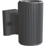 Rando 9.5 cm grey ribbed outdoor wall lamp Maytoni