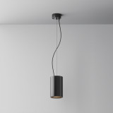 Lampa wisząca tuba Efir 9,5cm czarna Maytoni