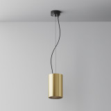 Efir 10.5 cm matte gold tube pendant lamp Maytoni