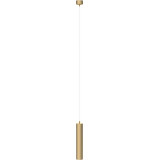 Lampa wisząca tuba Focus GU10 6cm H30cm matowe złoto Maytoni