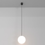 Lampa wisząca kula podtynkowa Luna LED 4000K 20cm biało-czarna Maytoni