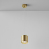 Lampa wisząca tuba Polar 8,2cm matowe złoto Maytoni