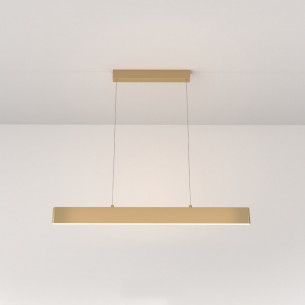 Step LED 3000K 91 cm gold elongated pendant lamp Maytoni 2