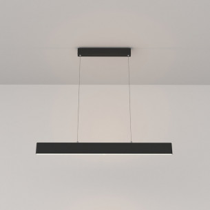 Step LED 3000K 91 cm black elongated pendant lamp Maytoni 2
