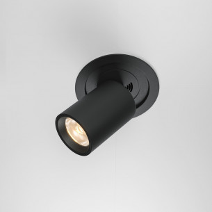 Hidden LED 3000K black recessed ceiling spotlight Maytoni