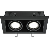Lampa spot podtynkowa Metal Modern II 24,5x12,6cm czarna Maytoni