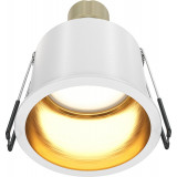 Lampa podtynkowa spot Reif GU10 6,8cm biało-złota Maytoni