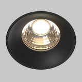 Lampa wpuszczana Round LED 3000K 12W 60° 7,4cm czarna Maytoni