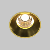 Round LED 3000K 7W 60° 6 cm brass recessed lamp Maytoni
