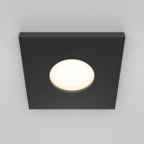 Lampa podtynkowa spot do łazienki Stark 8,4x8,4cm czarna Maytoni