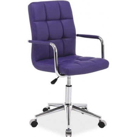 Q022 Duty purple quilted office chair Signal