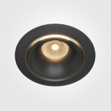 Lampa podtynkowa wpuszczana Yin LED 3000K 9,8cm czarna Maytoni