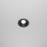 Zoom LED 4000K 6 cm black bathroom recessed spot lamp Maytoni